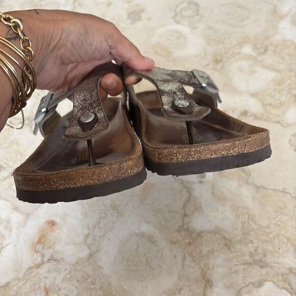 Birkenstock Gizeh Birko-Flor Sandals Stardust Stone - Picture 10 of 11